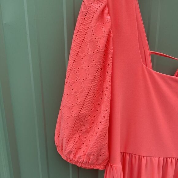 Women’s BCBG Babydoll Tiered Mini Dress Size M - Picture 2 of 9